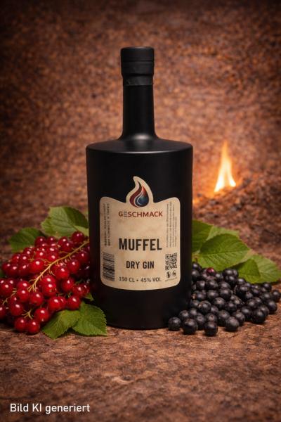 G-SCHMACK Muffel Dry Gin, 45% vol., 1,5 L Magnumflasche