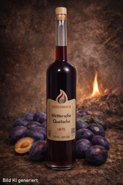 G-SCHMACK Wettersche Quetsche Likör, 20% vol., 1,5 L Flasche Magnum