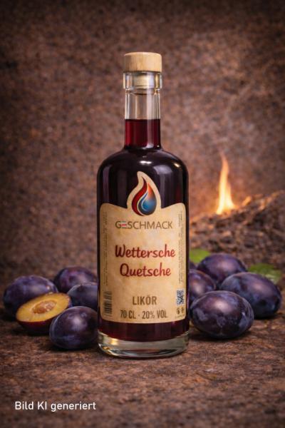 G-SCHMACK Wettersche Quetsche Likör, 20% vol., 0,7 L Flasche
